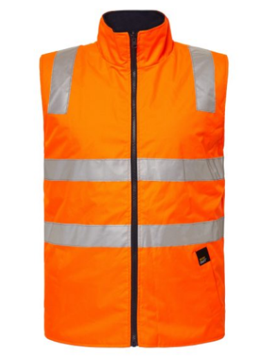 Picture of WORKCRAFT HI VIS REVERSIBLE VEST -TAPE